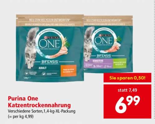 Purina One Katzentrockenahrung