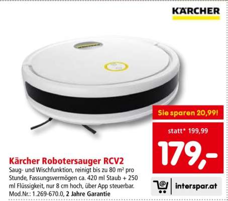 Kärcher Robotersauger »RCV2«