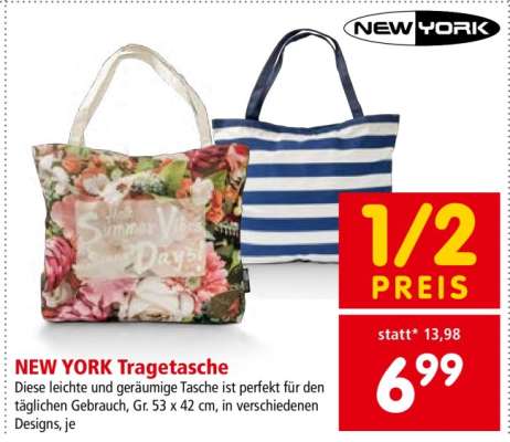 NEW YORK Tragetasche