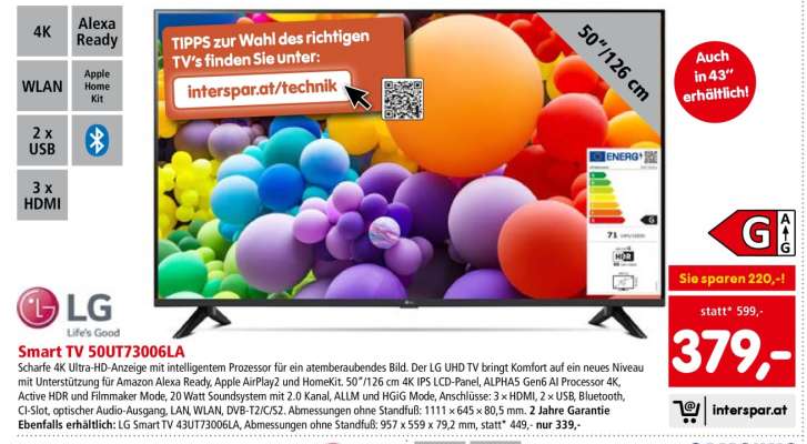 Smart TV 50UQ73006LA