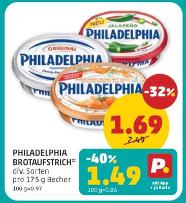PHILADELPHIA BROTAUFSTRICH