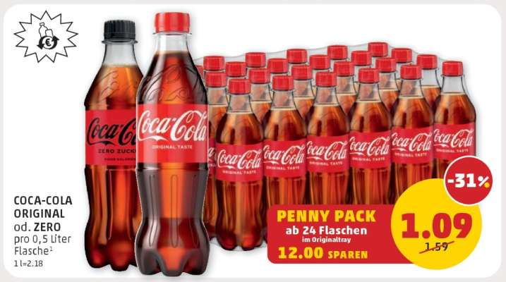 Coca-Cola Original od. Zero