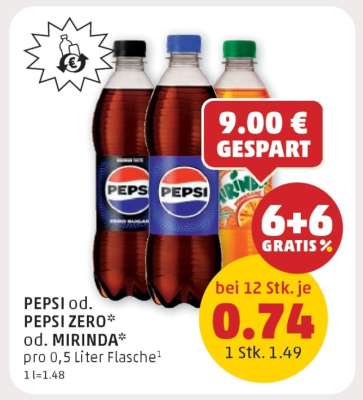PEPSI od. PEPSI ZERO od. MIRINDA