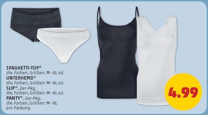 SPAGHETTI-TOP / UNTERHEMD / SLIP / PANTY