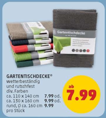 Gartentischdecke