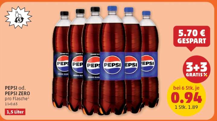 Pepsi od. Pepsi Zero