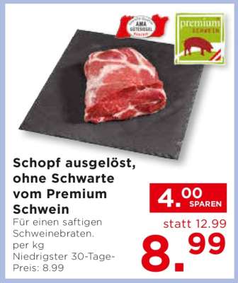 Schopf ausgelöst, ohne Schwarte vom Premium Schwein