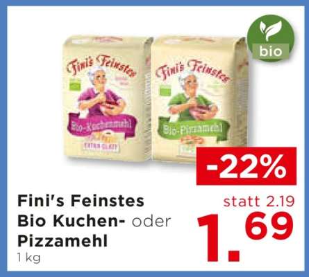 Fini’s Feinste Bio Kuchen- oder Pizzamehl