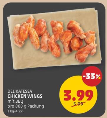 DELIKATESSA CHICKEN WINGS mit BBQ