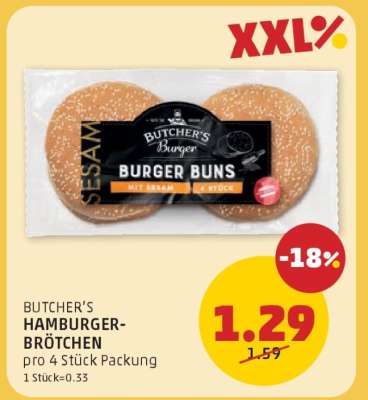 BUTCHER'S HAMBURGER-BRÖTCHEN