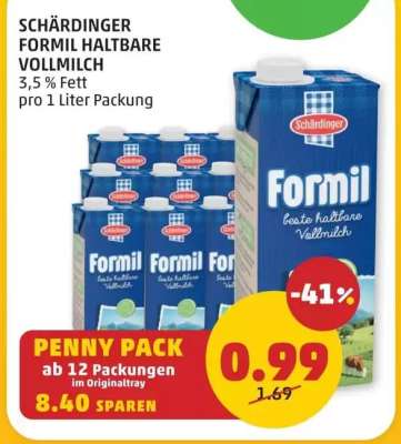 Schärdinger Formil Haltbare Vollmilch