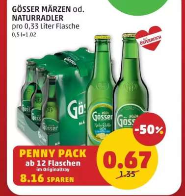 Gösser Märzen od. Naturradler