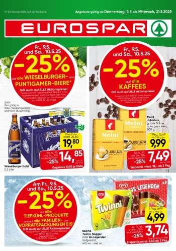 Angebote EUROSPAR - 8.5.2025 - 21.5.2025.