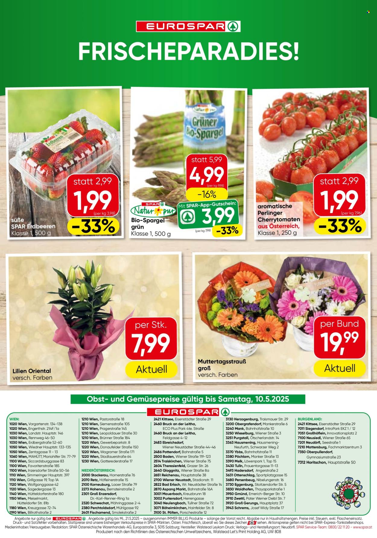Angebote EUROSPAR - 8.5.2025 - 21.5.2025. Seite 1