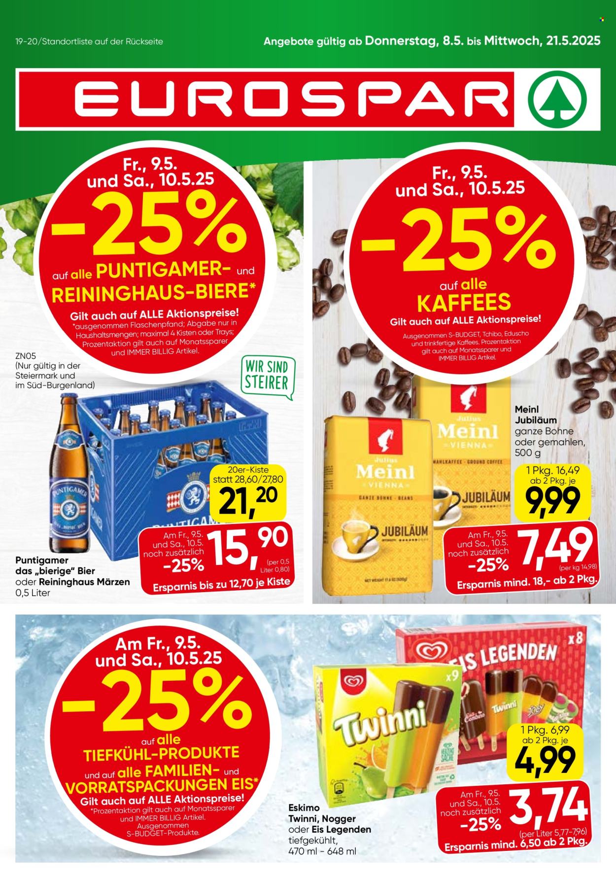 Angebote EUROSPAR - 8.5.2025 - 21.5.2025. Seite 1