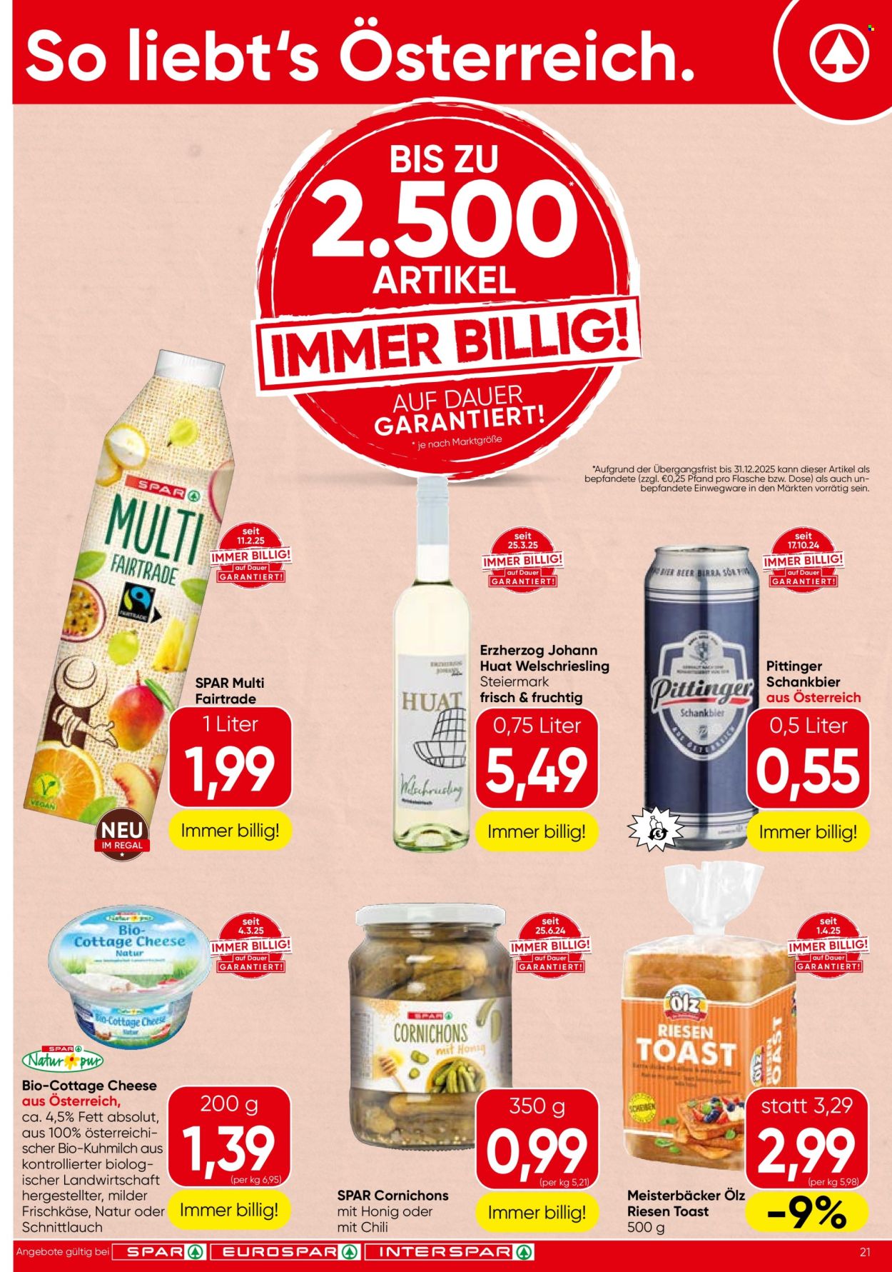 Angebote SPAR - 8.5.2025 - 21.5.2025. Seite 1