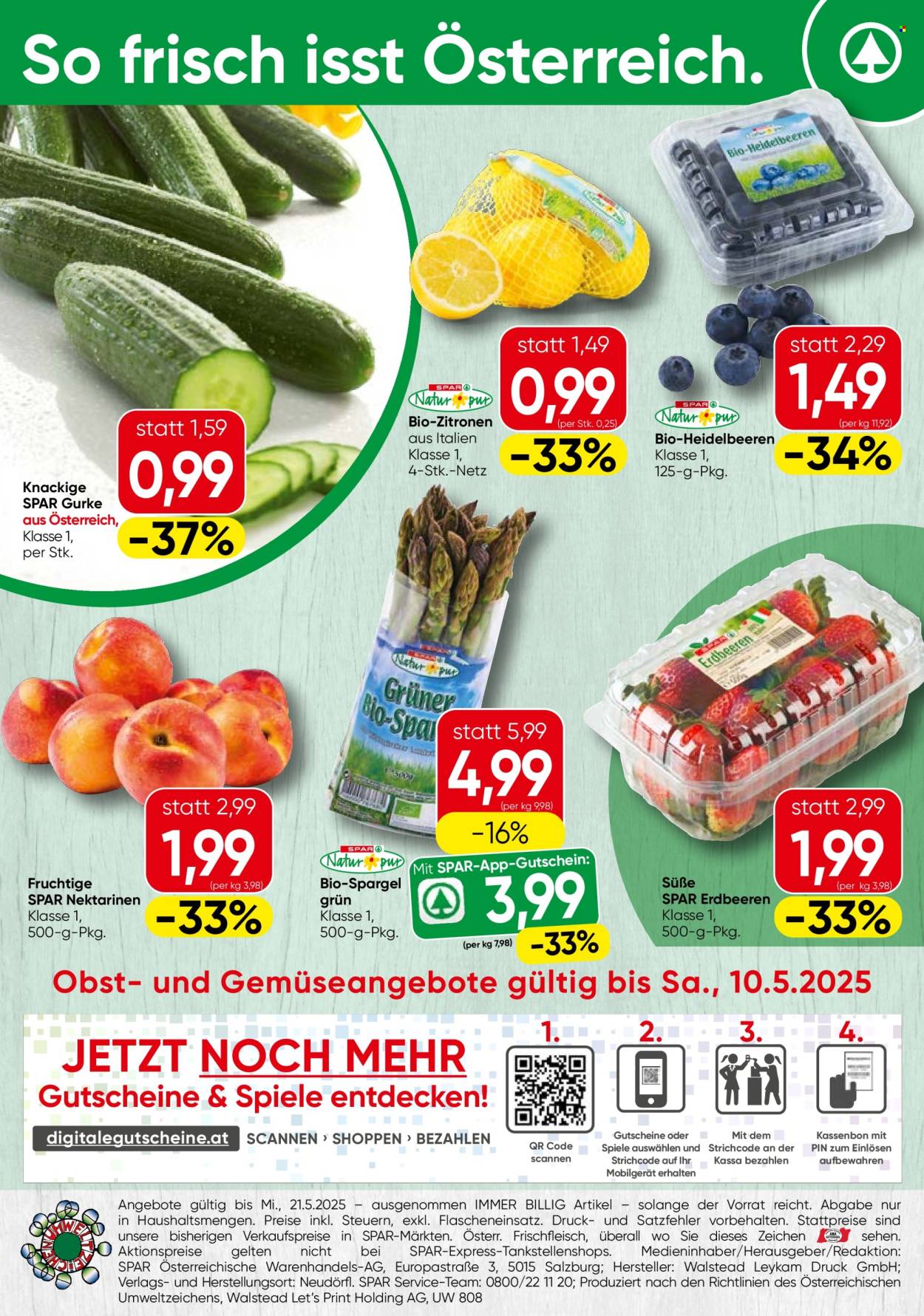 Angebote SPAR - 8.5.2025 - 21.5.2025. Seite 1