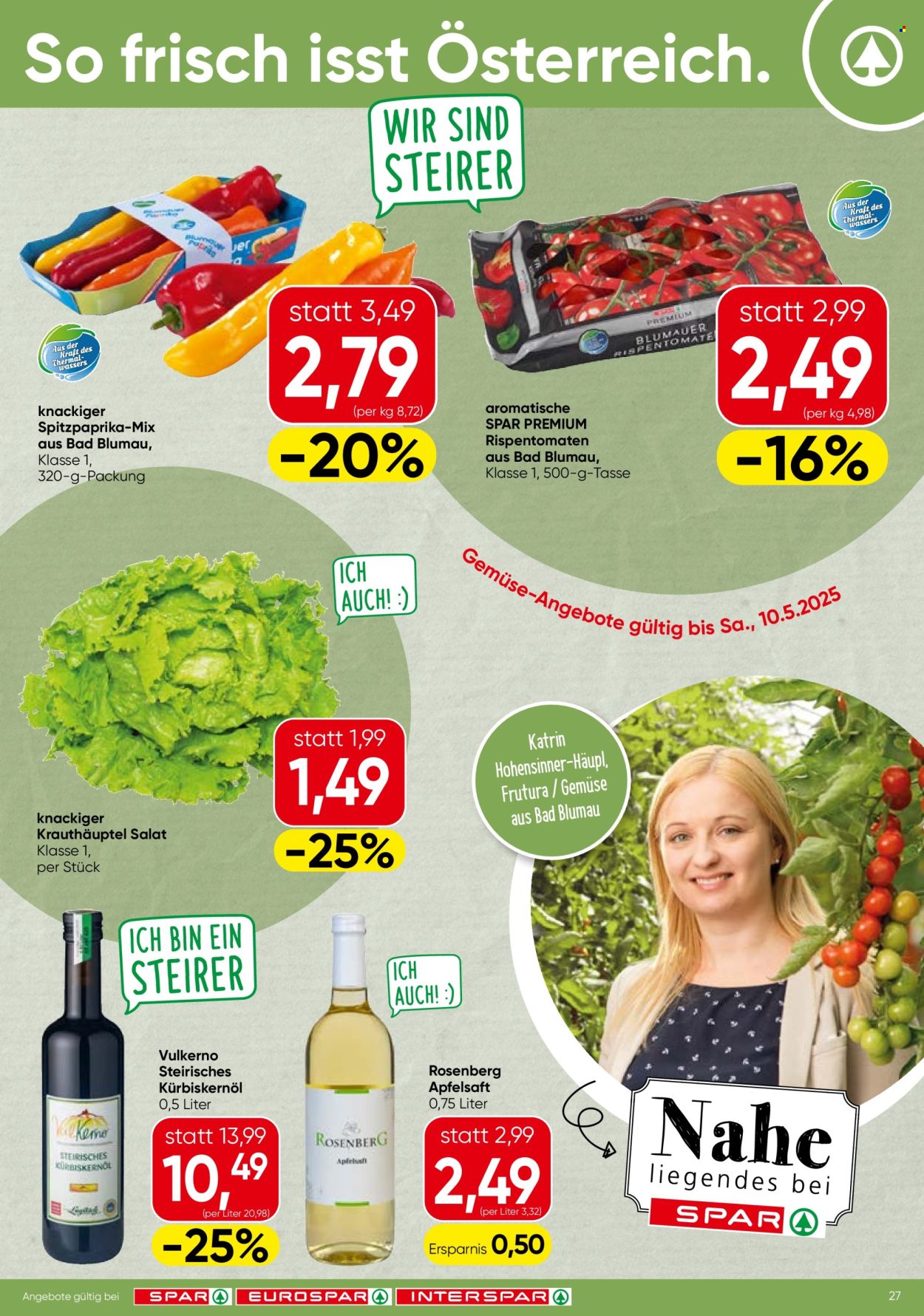 Angebote INTERSPAR - 8.5.2025 - 21.5.2025. Seite 1