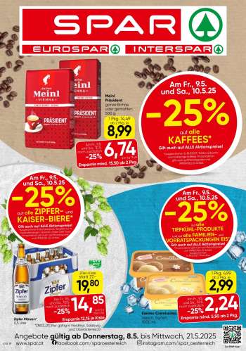 Angebote EUROSPAR - 8.5.2025 - 21.5.2025.