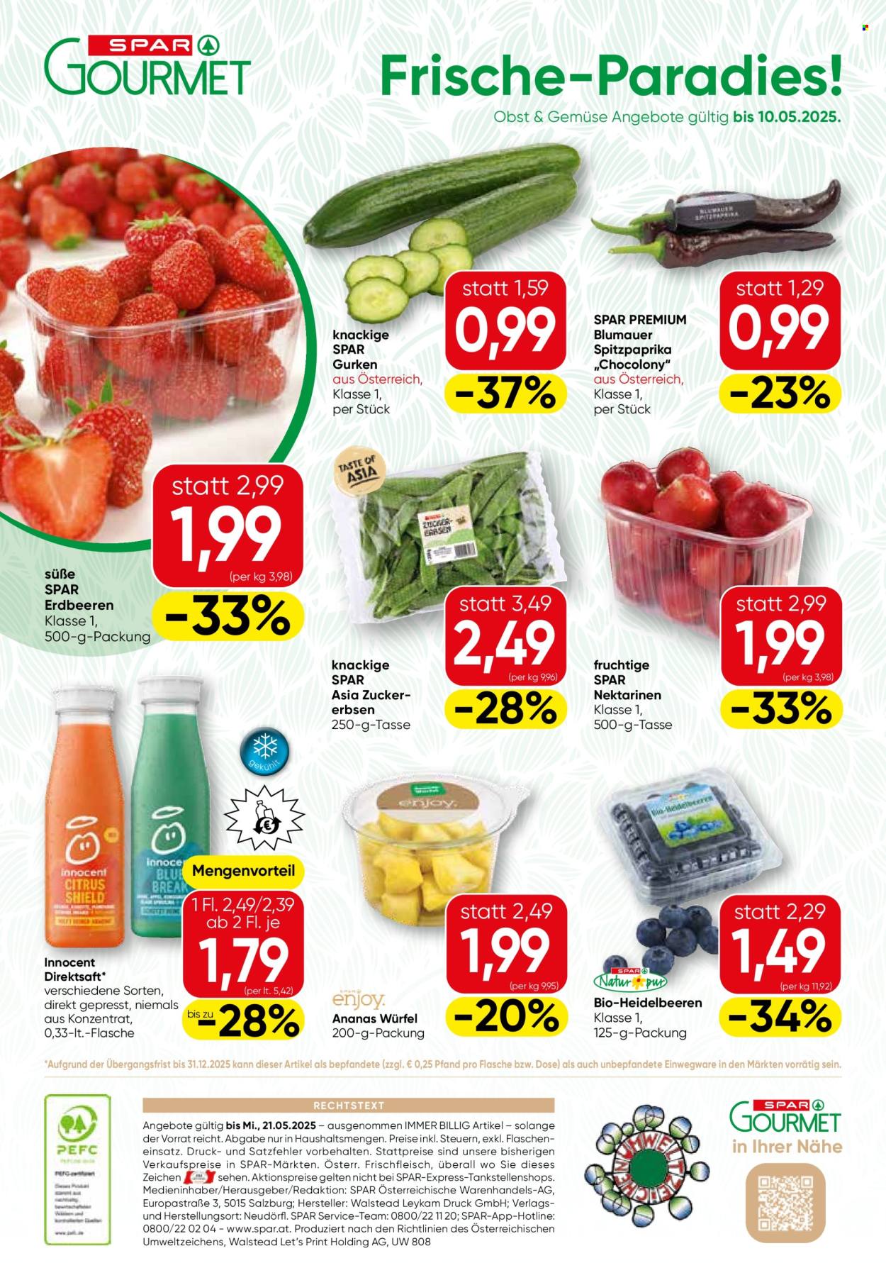 Angebote SPAR - 8.5.2025 - 21.5.2025. Seite 1