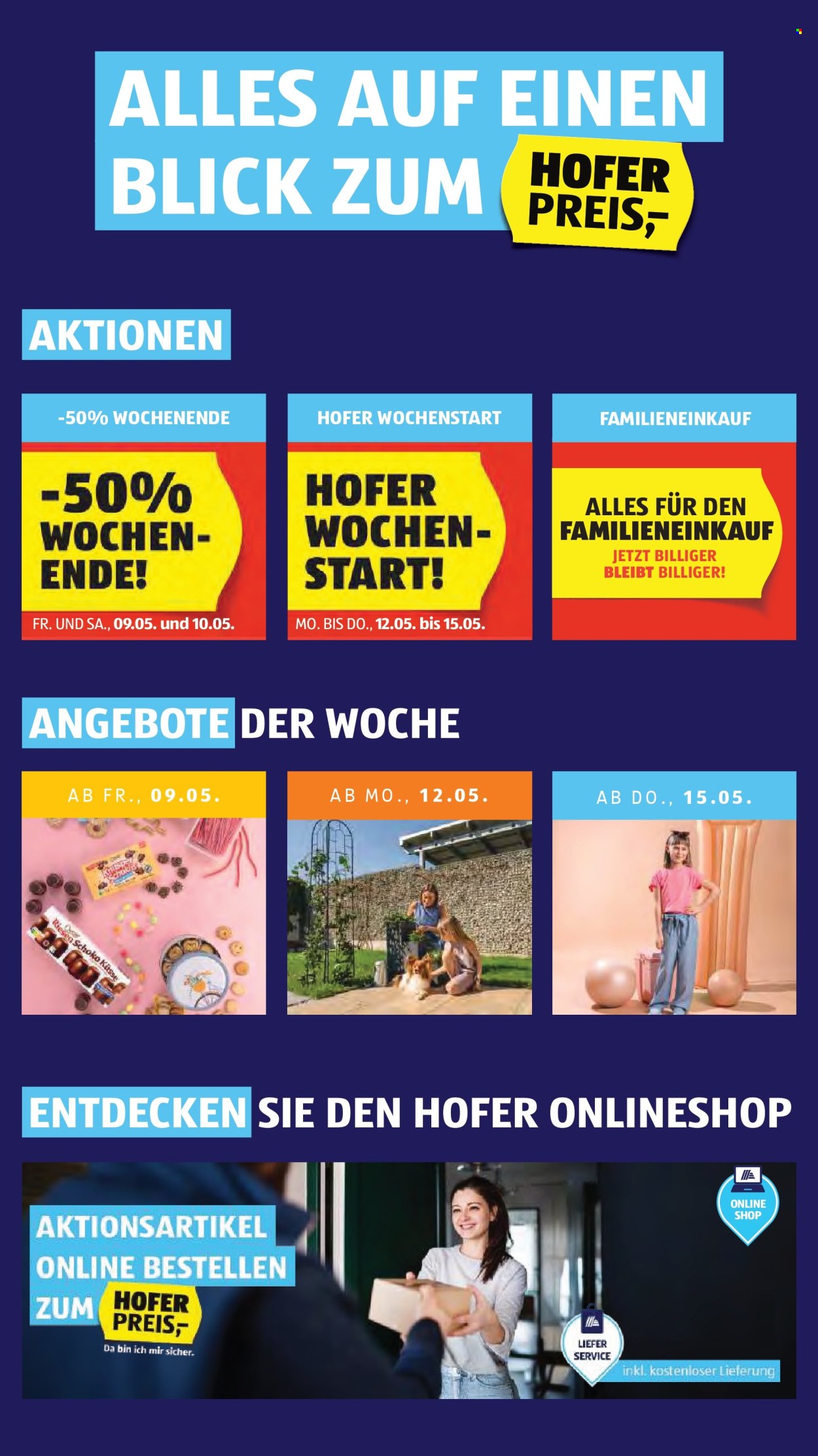 Angebote Hofer - 8.5.2025 - 15.5.2025. Seite 1