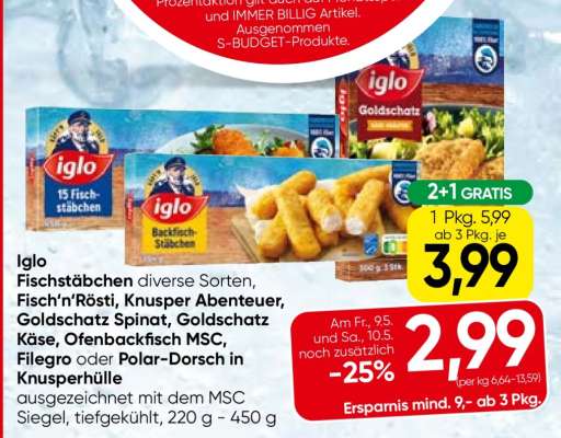 IGLO FISCHSTÄBCHEN