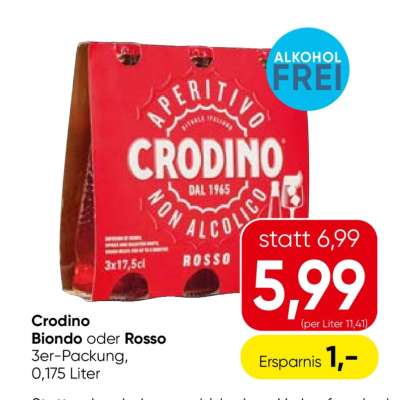 Crodino Biondo oder Rosso