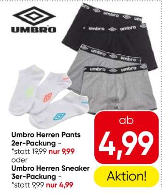 Umbro Herren Sneaker 3er-Packung