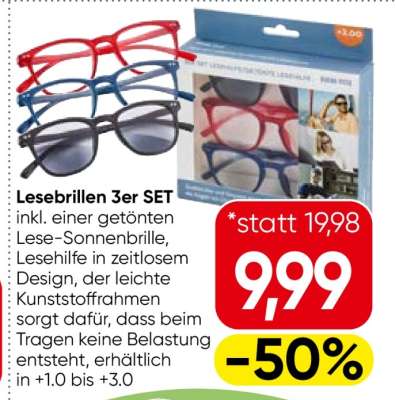 Lesebrillen 3er SET