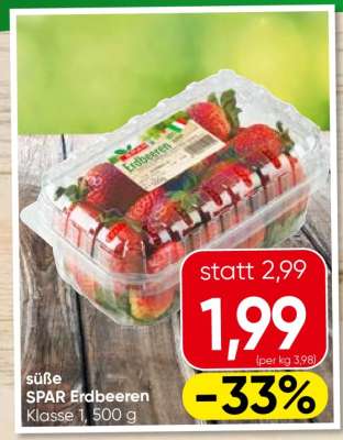 Süße SPAR Erdbeeren