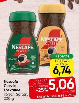 NESCAFÉ CLASSIC LÖSKAFFEE