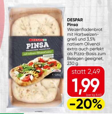 DESPAR Pinsa