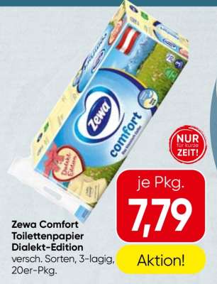 Zewa Comfort Toilettenpapier Dialekt-Edition