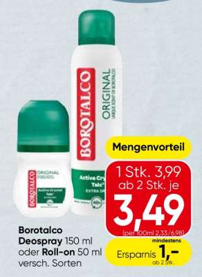 Borotalco Deospray