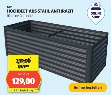 HOCHBEET AUS STAHL ANTHRAZIT