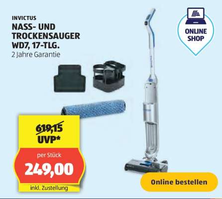 INVICTUS NASS- UND TROCKENSAUGER WD7, 17-TLG.