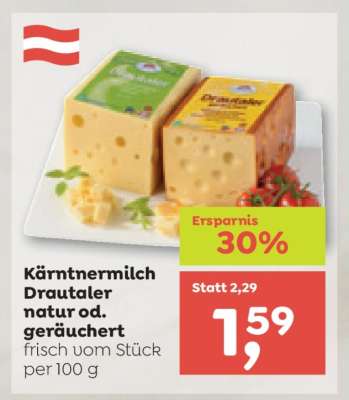 Kärntnermilch Drautaler natur od. geräuchert