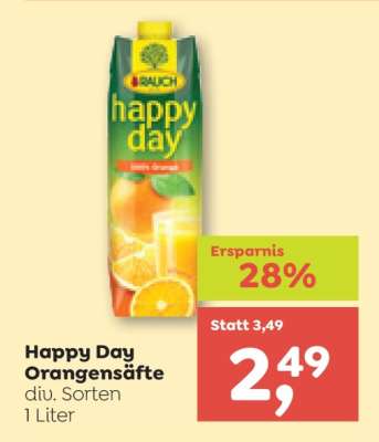 Happy Day Orangensäfte
