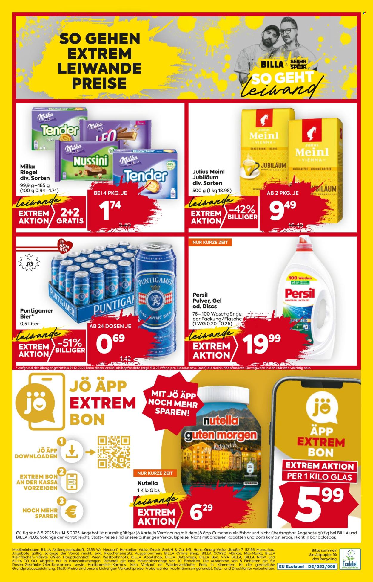 Angebote Billa - 8.5.2025 - 14.5.2025. Seite 1