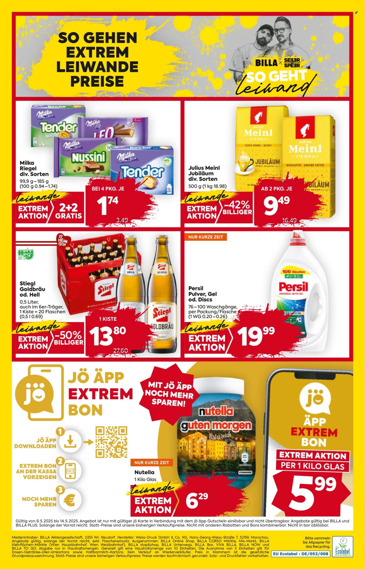 Angebote Billa - 8.5.2025 - 14.5.2025. Seite 1
