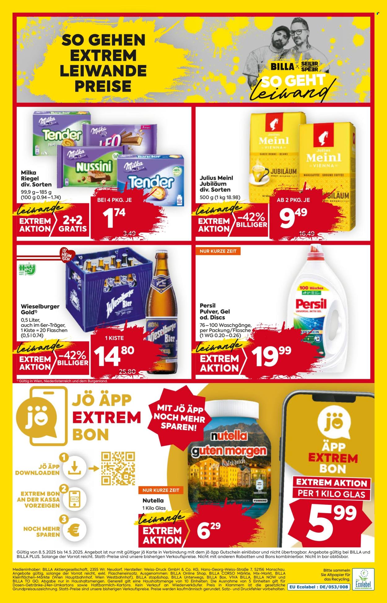 Angebote Billa - 8.5.2025 - 14.5.2025. Seite 1