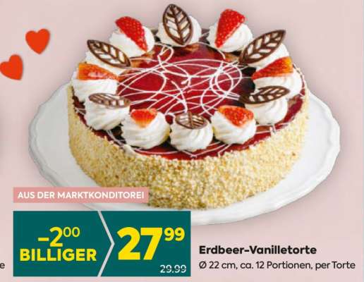 Erdbeer- Vanilletorte