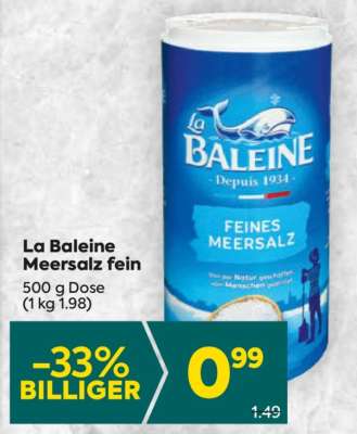 La Baleine Meersalz fein