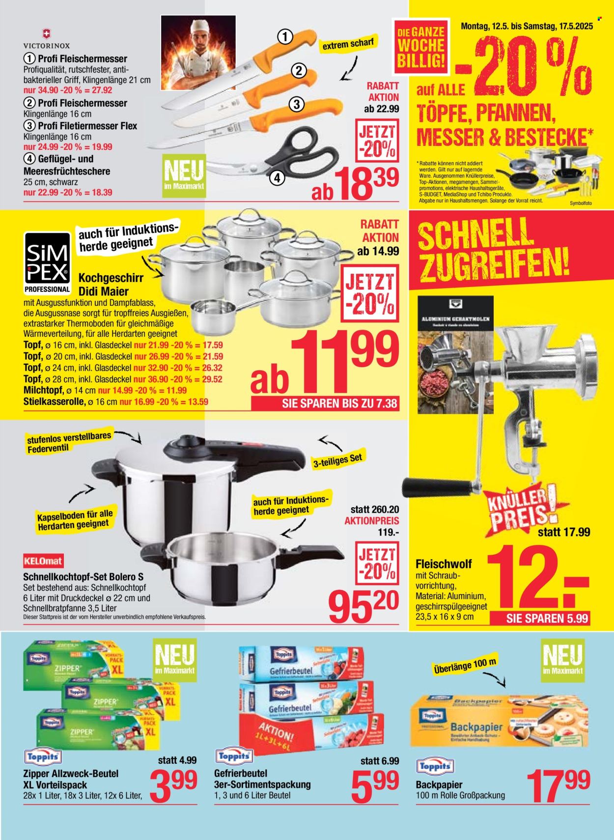 Angebote Maximarkt - 12.5.2025 - 17.5.2025. Seite 1