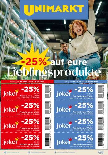 Angebote UNIMARKT - 7.5.2025 - 20.5.2025.