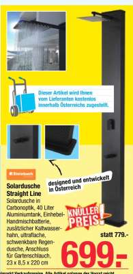 Solardusche Straight Line