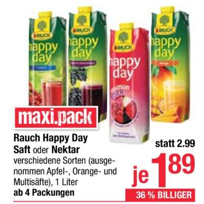 Rauch Happy Day Saft oder Nektar