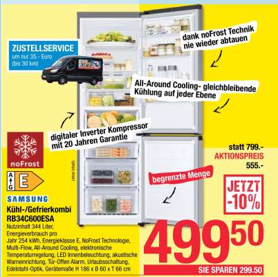 Kühl-/Gefrierkombi RB34C600ESA