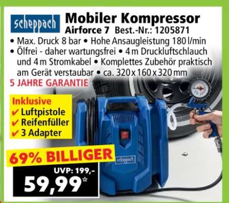 Mobiler Kompressor Airforce 7