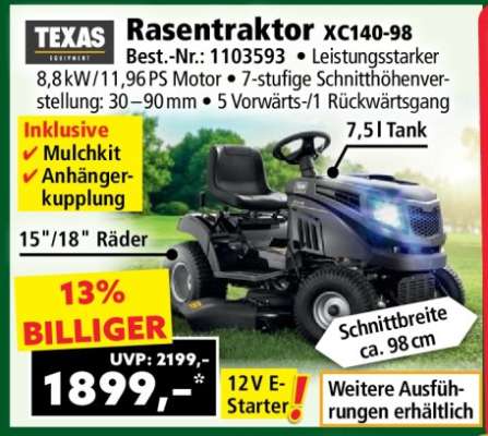 Rasentraktor XC140-98